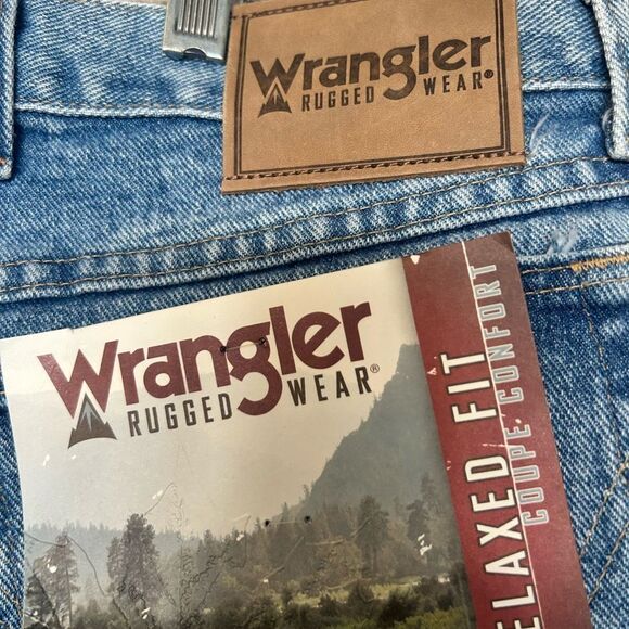 Wrangler Mens Size 44/30 Blue Jeans - Picture 4 of 7